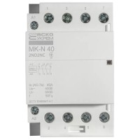 Модульний контактор MK-N 4P 40A 2NO2NC 220V Модульний контактор MK-N 4P 40A 2NO2NC 220V