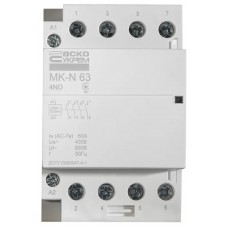Модульний контактор MK-N 4P 63A 4NO 220V Модульний контактор MK-N 4P 63A 4NO 220V
