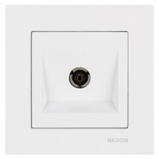 Розетка Nilson Moda біла ТВ., кінцева 0,5dB Розетка Nilson Moda біла ТВ., кінцева 0,5dB
