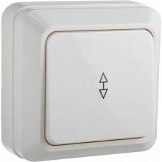 Вимикач 1-кл. прохідний ВЗп10-1-0-Ct-W (білий)