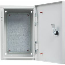 Корпус з монтажною панеллю металевий 30*20*15, IP31, серії UBox Корпус з монтажною панеллю металевий 30*20*15, IP31, серії UBox
