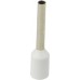Наконечники трубчаті НТ 0,5-12 білі (100 шт.) Наконечники трубчаті НТ 0,5-12 білі (100 шт.)