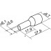 Наконечники трубчаті НТ 16,0-18 білі (100 шт.)