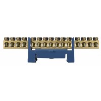 BC-515 6х9 15 отв. Нульова шина з ізолятором на Din-рейку BC-515 6х9 15 отв. Нульова шина з ізолятором на Din-рейку