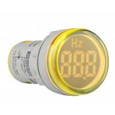 Світлосигнальна арматура з індикатором частоти серії U-ADM-Hz ᴓ22мм, кругла, жовта Світлосигнальна арматура з індикатором частоти серії U-ADM-Hz ᴓ22мм, кругла, жовта