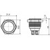 TY 16-211A Scr  Кнопка металева пласка, (гвинтове з'єднання), 1NO.