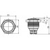 TY 19-231A Scr  Кнопка металева опукла, (гвинтове з'єднання), 1NO.