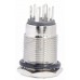 TYJ 16-262 Кнопка металева пласка з підсвічуванням, 2NO+2NC, червона 220V.
