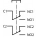 TYJ 19-212 Кнопка металева пласка, 2NO+2NC. TYJ 19-212 Кнопка металева пласка, 2NO+2NC.