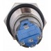 TYJ 19-271 Кнопка металева пласка з підсвічуванням, 1NO+1NC, зелена  220V.