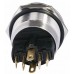 TYJ 22-271 Кнопка металева пласка з підсвічуванням, 1NO+1NC, червона 24V.