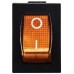 KCD1-2-101N YL/B  220V Перемикач 1 клав. жовтий з підсвічуванням