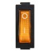KCD3-101N 220V  YL/B Перемикач 1 клав. жовтий з підсвічуванням