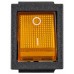 KCD2-201N YL/B 220V Перемикач 1 клав. жовтий з підсвічуванням