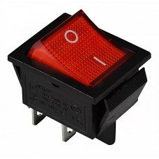 KCD2-201N R/B 220V Перемикач 1 клав. червоний з підсвічуванням KCD2-201N R/B 220V Перемикач 1 клав. червоний з підсвічуванням