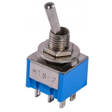 Тумблер MTS-212 (ON)-ON 2Пол. *6Конт. Тумблер MTS-212 (ON)-ON 2Пол. *6Конт.