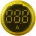 Круглий цифровий вимірювач струму ED16-22AD 0-100A (жовтий)