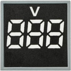 Квадратний цифровий вимірювач напруги ED16-22FVD 30-500В АС (білий)