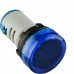 Круглий цифровий вимірювач напруги ED16-22VD 30-500В АС (синій)