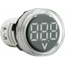 Круглий цифровий вимірювач напруги ED16-22VD 30-500В АС (білий) Круглий цифровий вимірювач напруги ED16-22VD 30-500В АС (білий)