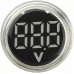 Круглий цифровий вимірювач напруги ED16-22VD 30-500В АС (білий) Круглий цифровий вимірювач напруги ED16-22VD 30-500В АС (білий)