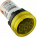 Круглий цифровий вимірювач напруги ED16-22VD 30-500В АС (жовтий)