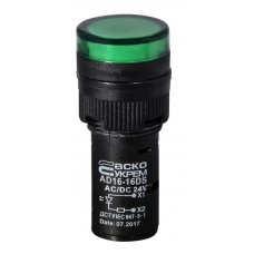 Сигнальна арматура AD16-16DS зелена 24V АC/DC Сигнальна арматура AD16-16DS зелена 24V АC/DC