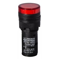 Сигнальна арматура AD16-16DS червона 24V АC/DC Сигнальна арматура AD16-16DS червона 24V АC/DC