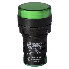 Сигнальна арматура AD22-22DS зелена 110V АC Сигнальна арматура AD22-22DS зелена 110V АC