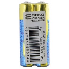 Батарейка сольова AАА.R03.SP2 (shrink 2)