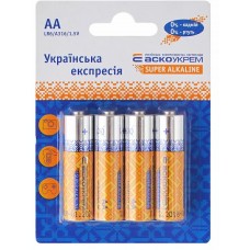 Батарейка лужна AА.LR6.BL4 (blister 4) Батарейка лужна AА.LR6.BL4 (blister 4)