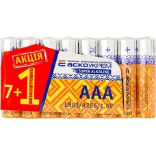 Батарейка лужна AАА.LR03 АКЦІЯ (shrink 7+1) Батарейка лужна AАА.LR03 АКЦІЯ (shrink 7+1)