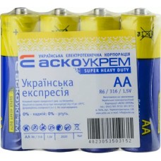 Батарейка сольова AА.R6.S4 (shrink 4) Батарейка сольова AА.R6.S4 (shrink 4)