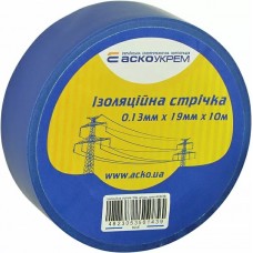 Стрічка ізоляційна 0,13мм*19мм/10м синя Стрічка ізоляційна 0,13мм*19мм/10м синя