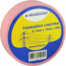 Стрічка ізоляційна 0,13мм*19мм/20м рожева Стрічка ізоляційна 0,13мм*19мм/20м рожева
