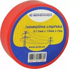 Стрічка ізоляційна 0,13мм*19мм/10м червона Стрічка ізоляційна 0,13мм*19мм/10м червона